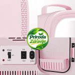 Električni prenosivi frižider – torba za šminku sa ogledalom - Slika 3