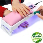 Sklopiva 2u1 UV lampa i jastuk za manikir