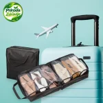 Rasklopiva putna torba za obuću sa 6 pregrada - Slika 3